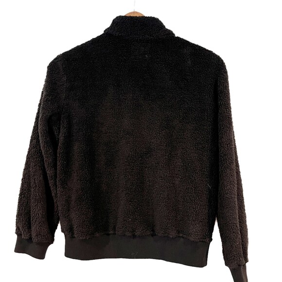 Rails Austin Black High Pile Fleece Full Zip Front Jacket XS Sherpa - Picture 6 of 11
